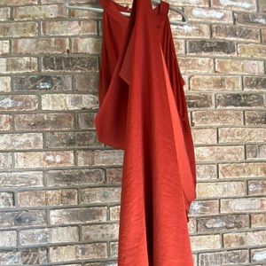 Rachael Zoe long Autumn color dress, size 12